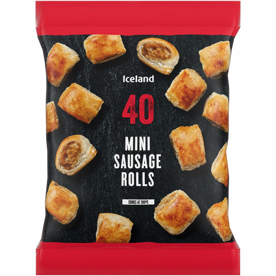 Iceland 40 (approx.) Mini Sausage Rolls 720g