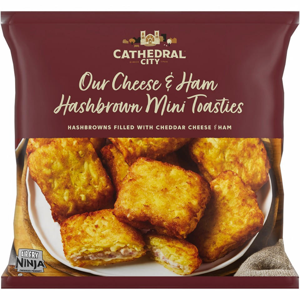 Cathedral City Our Cheese & Ham Hashbrown Mini Toasties 360g