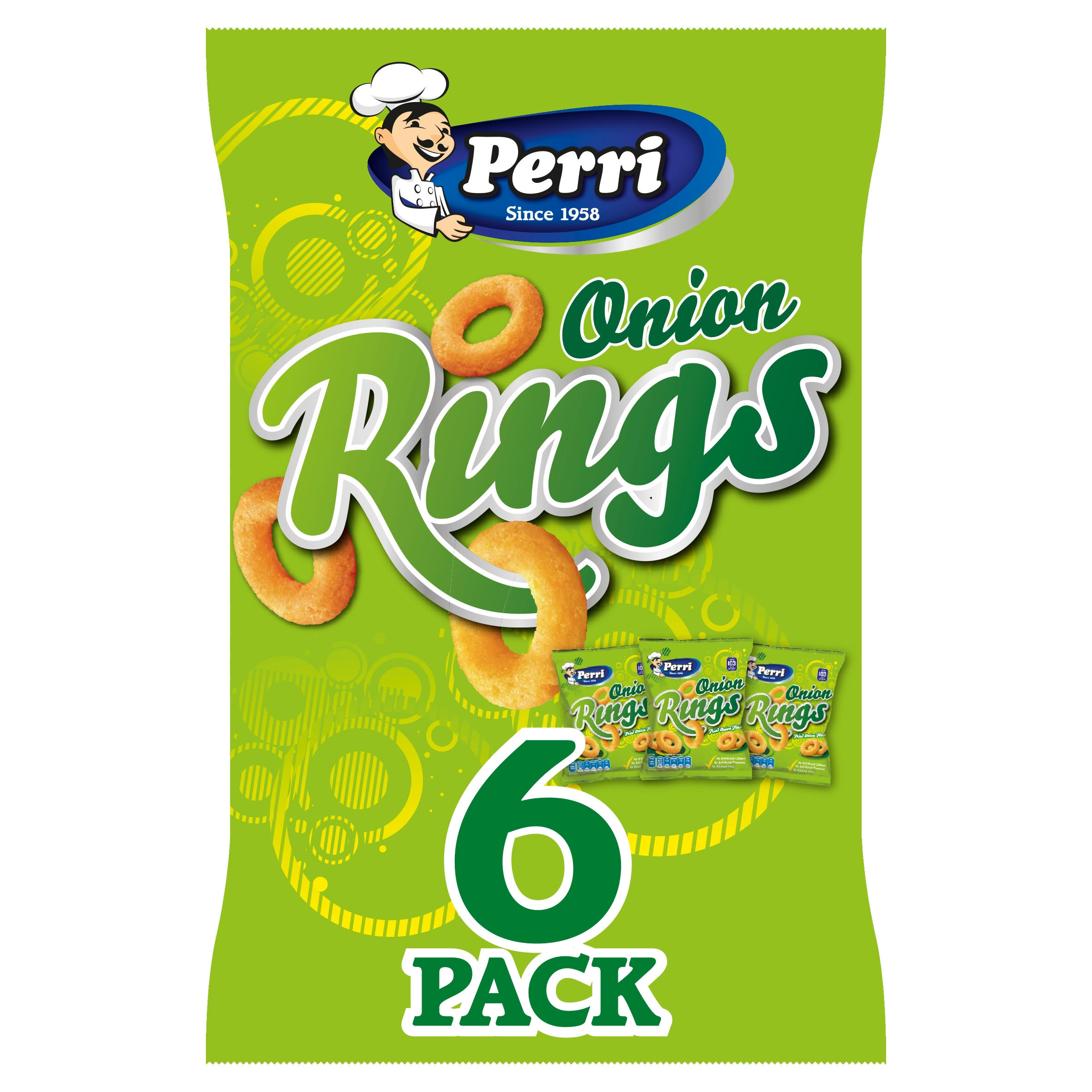 Perri Onion Rings Fried Onion Flavour 6 x 20g