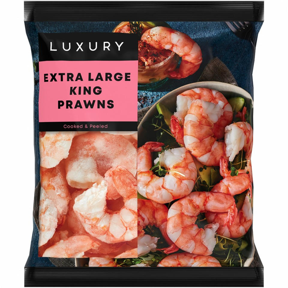 Iceland Luxury Cooked & Peeled Extra Large King Prawns 240g