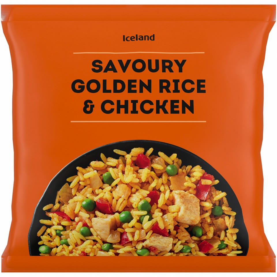 Iceland Savoury Golden Rice & Chicken 350g