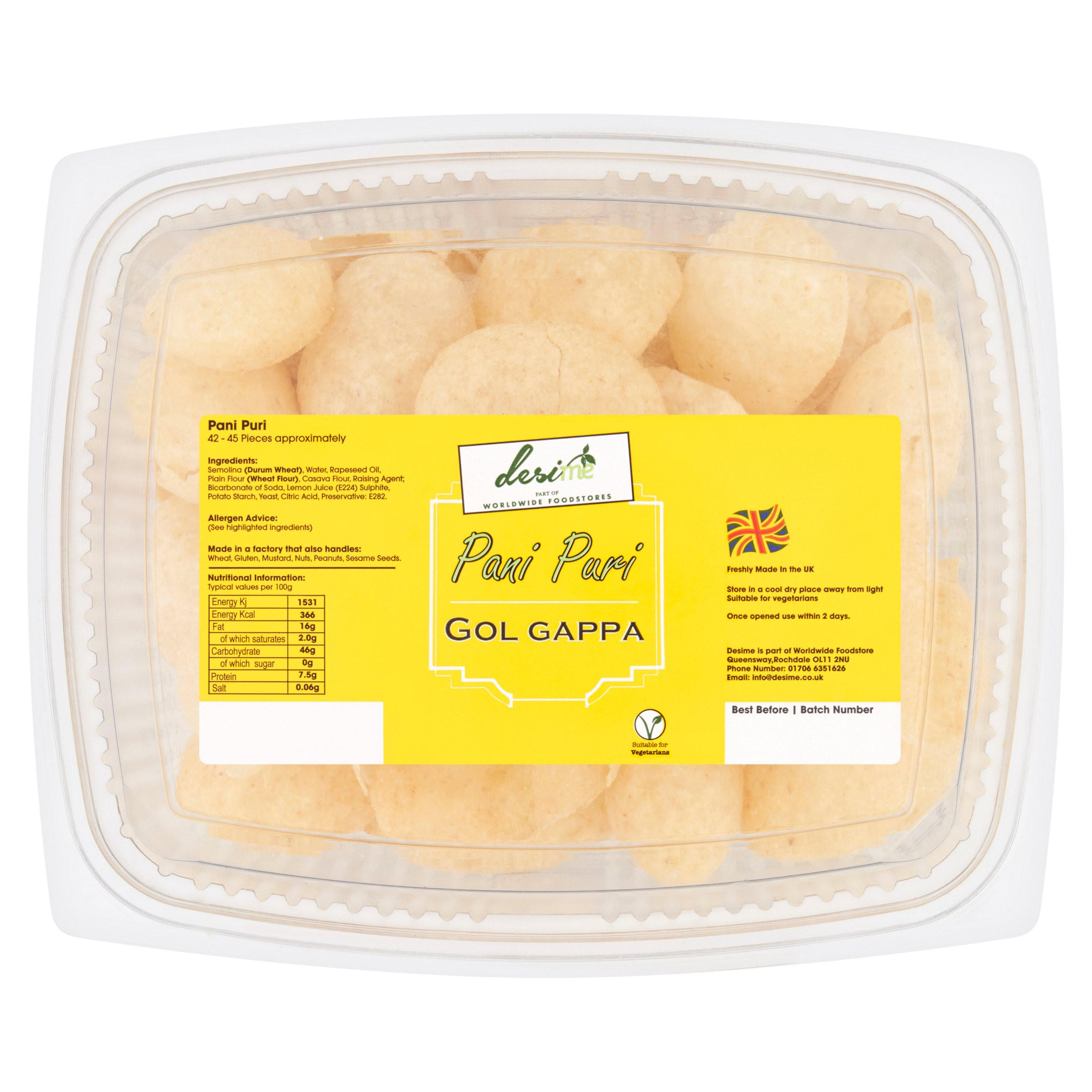 Desime Pani Puri Gol Gappa