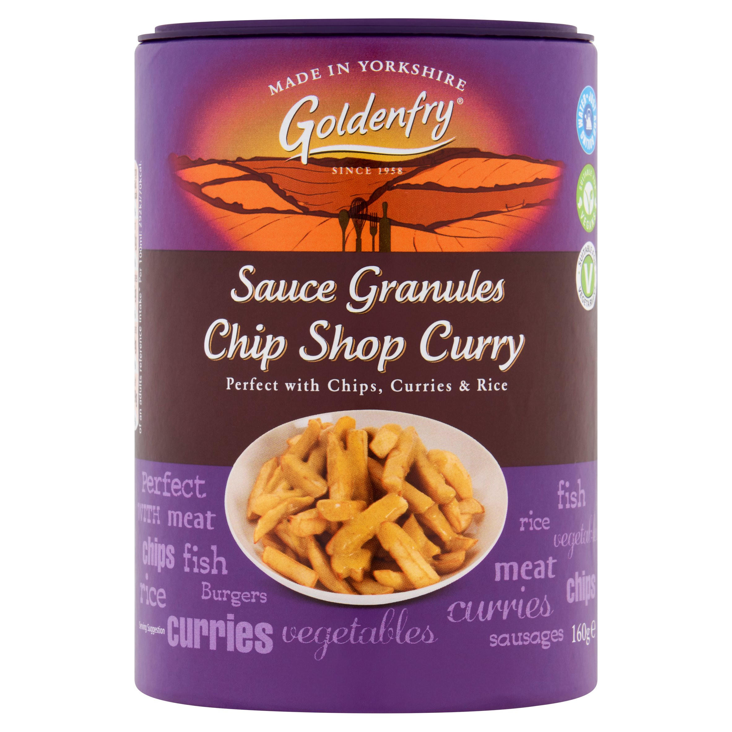 Goldenfry Sauce Granules Chip Shop Curry 160g