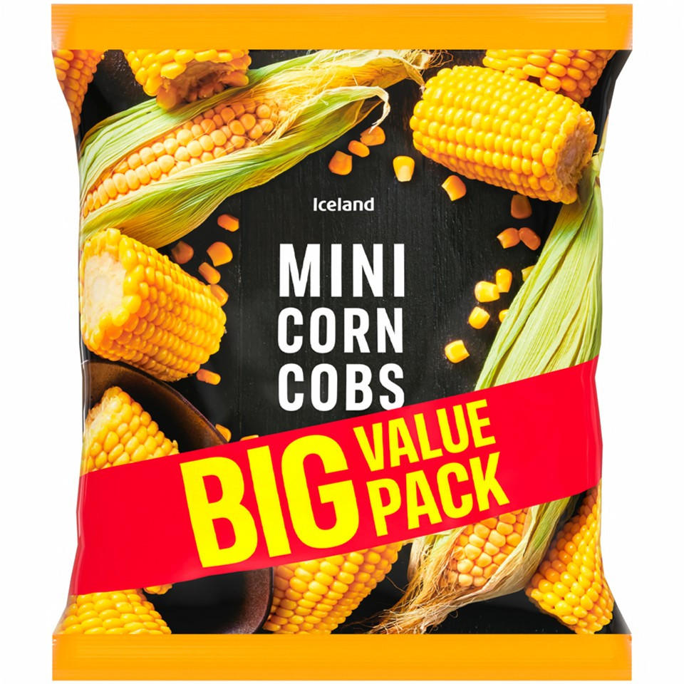 Iceland Mini Corn Cobs 875g