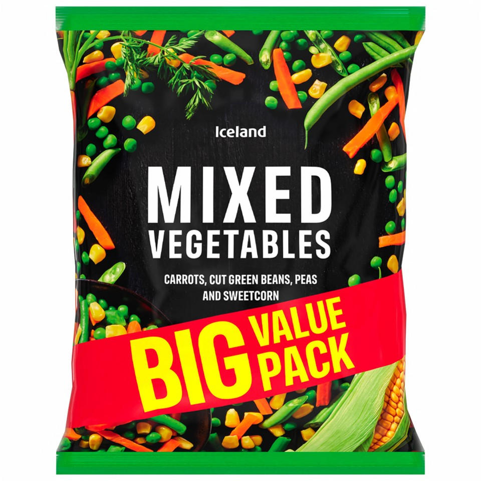 Iceland Mixed Vegetables 1.2kg