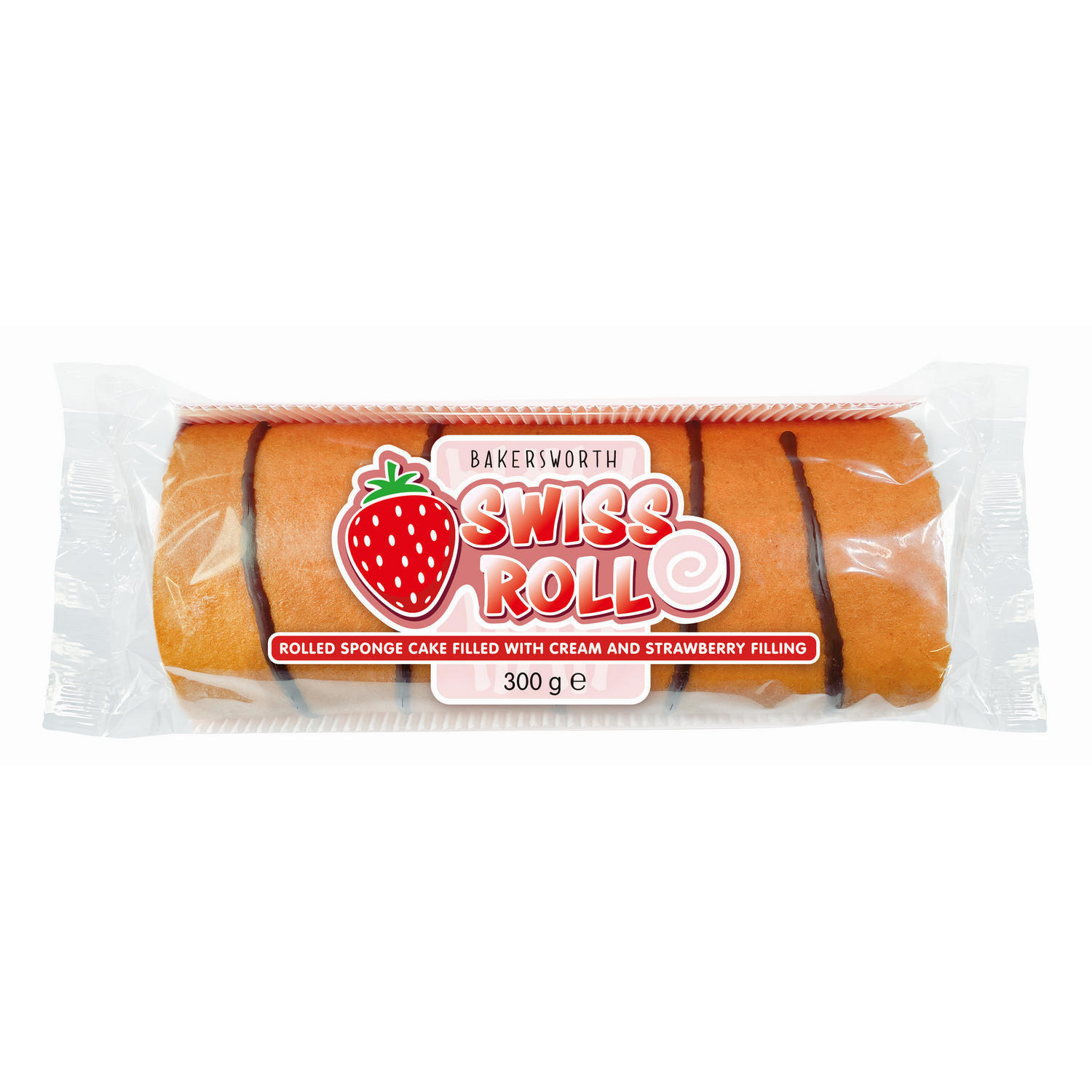 Bakersworth Swiss Roll 300g