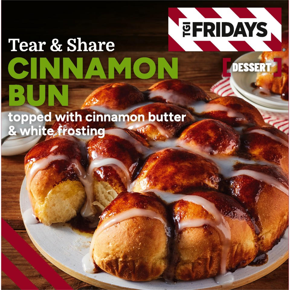 TGI Fridays Tear & Share Cinnamon Bun 367g
