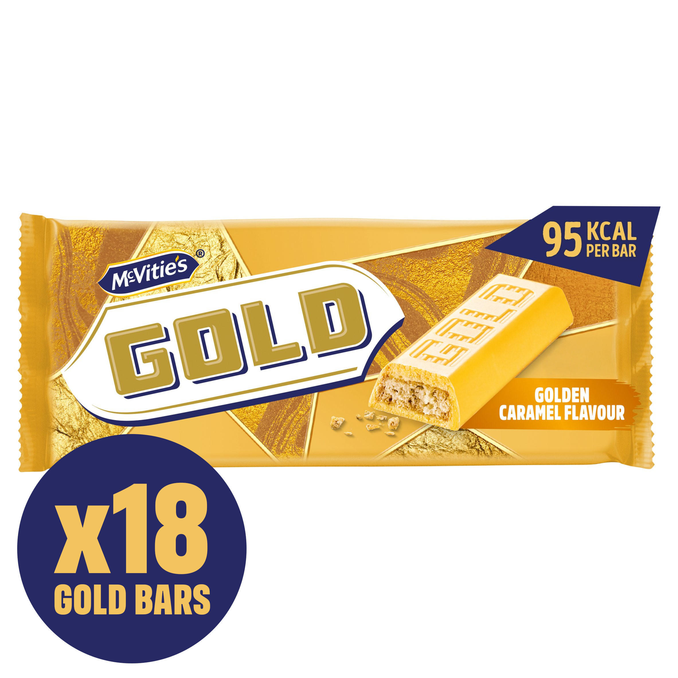 McVitie's Gold Caramel Flavour Biscuit Bars 18 Pack