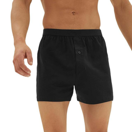 M&S Collection Mens Pure Cotton Jersey Boxers, 5 Pack, S-XL, Black thumbnail 2