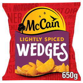 McCain Lightly Spiced Potato Wedges 650g - Image 1