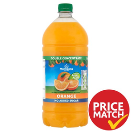 Morrisons No Added Sugar Orange Double Concentrate Squash