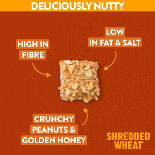 Nestle Shredded Wheat Bitesize Honey & Nut Cereal 500g thumbnail 3