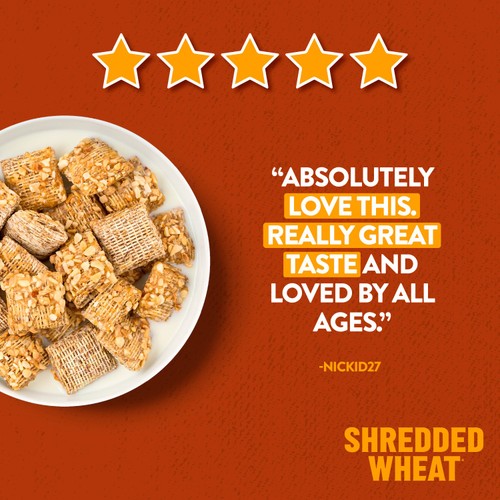 Nestle Shredded Wheat Bitesize Honey & Nut Cereal 500g thumbnail 4