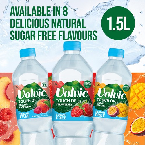 Volvic Touch of Fruit Sugar Free Lemon & Lime Natural Flavoured Water thumbnail 4
