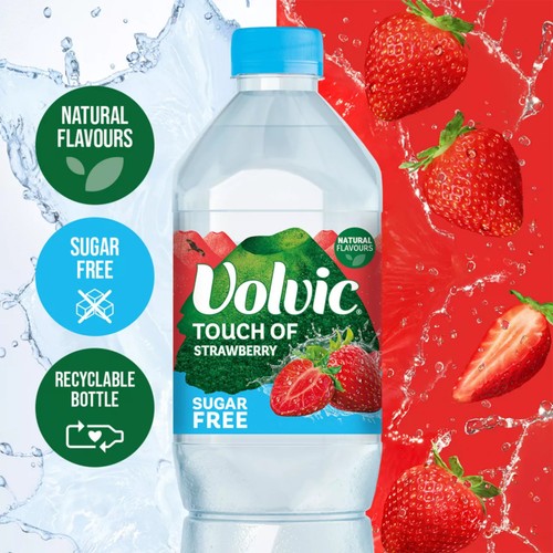Volvic Touch of Fruit Sugar Free Strawberry Natural Flavoured Water thumbnail 2