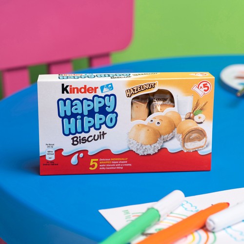 Kinder Happy Hippo Milk Chocolate & Hazelnut Biscuits Multipack thumbnail 3