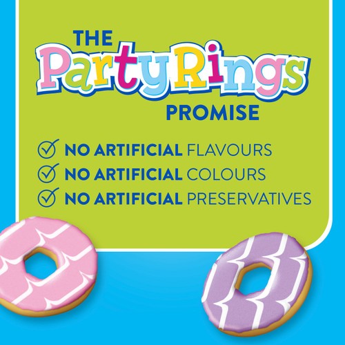 Fox's Biscuits Party Rings Tray 125g thumbnail 3