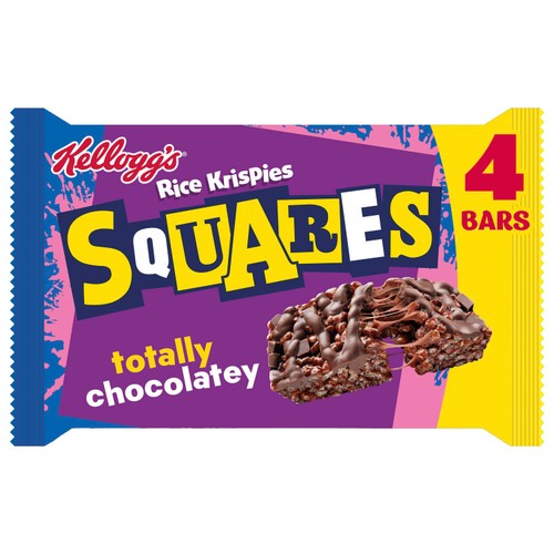Kellogg's Rice Krispies Squares Delightfully Chocolatey Snack Bars 