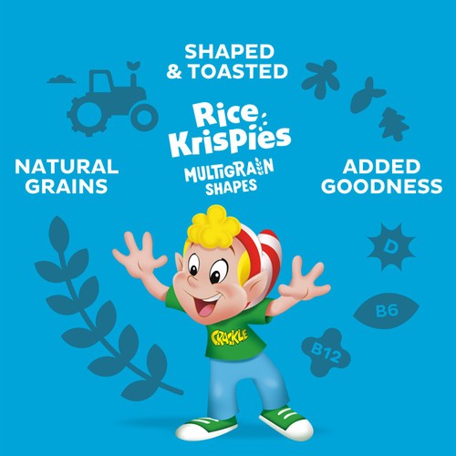 Kellogg's Rice Krispies Multigrain Shapes Breakfast Cereal 350g thumbnail 2