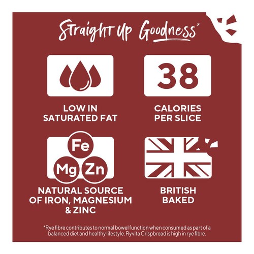 Ryvita Crispbread Dark Rye Crackers  thumbnail 5
