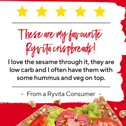 Ryvita Crispbread Sesame Crackers  thumbnail 4
