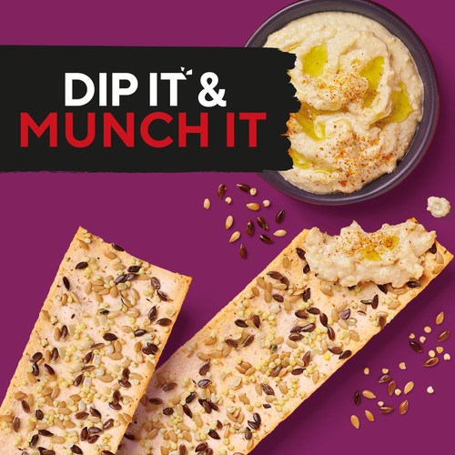 Ryvita Thins Multi-Seed Flatbread Crackers  thumbnail 7
