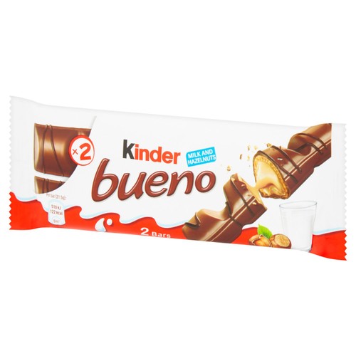 Kinder Bueno Milk Chocolate & Hazelnut Twin Finger Bar thumbnail 3