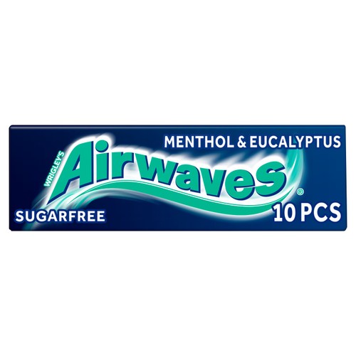 Wrigley's Airwaves Menthol & Eucalyptus Sugar Free Chewing Gum 14g
