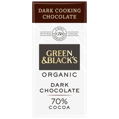 Green & Black's Organic Dark Cooking Chocolate Bar 150g