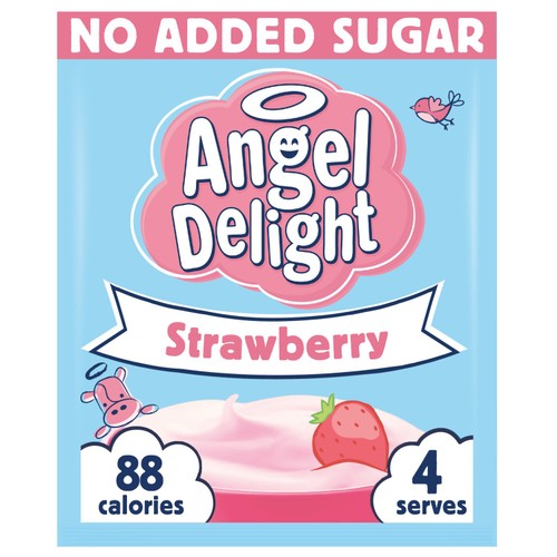 Angel Delight Strawberry Flavour No Added sugar Instant Dessert