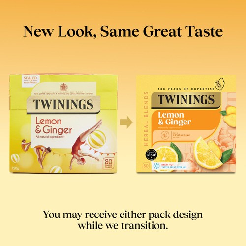 Twinings Lemon & Ginger Tea Bags 80s thumbnail 3