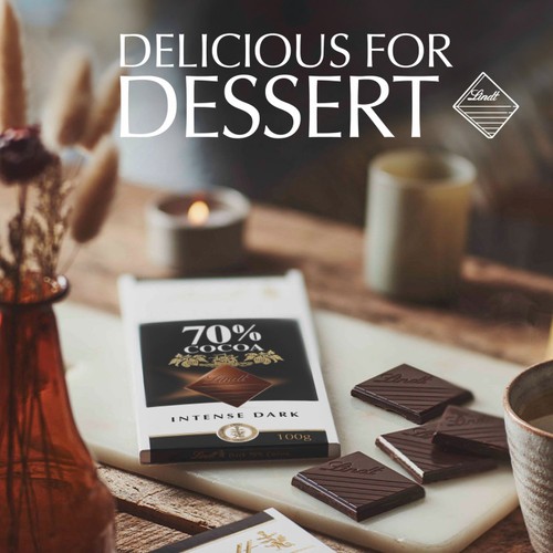Lindt Excellence 70% Cocoa Dark Chocolate thumbnail 4