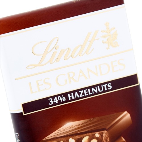 Lindt Les Grandes Dark Chocolate Hazelnut Bar 150g thumbnail 3