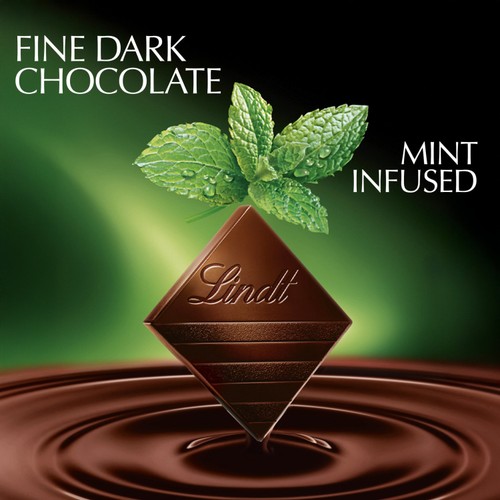 Lindt Excellence Dark Mint Chocolate Bar 100g thumbnail 2