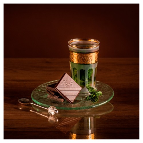 Lindt Excellence Dark Mint Chocolate Bar 100g thumbnail 6