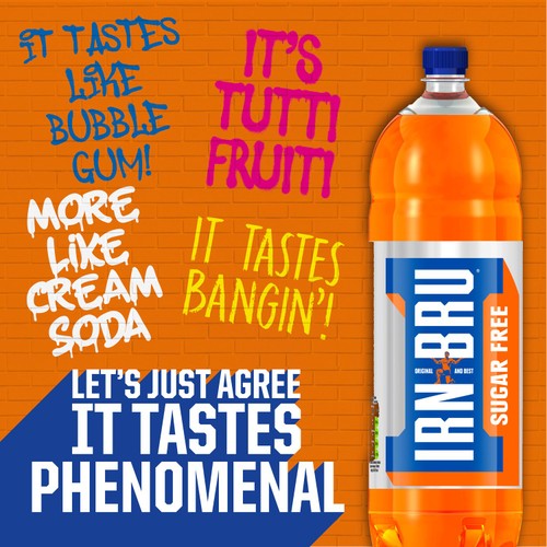 IRN-BRU Sugar Free Soft Drink thumbnail 2