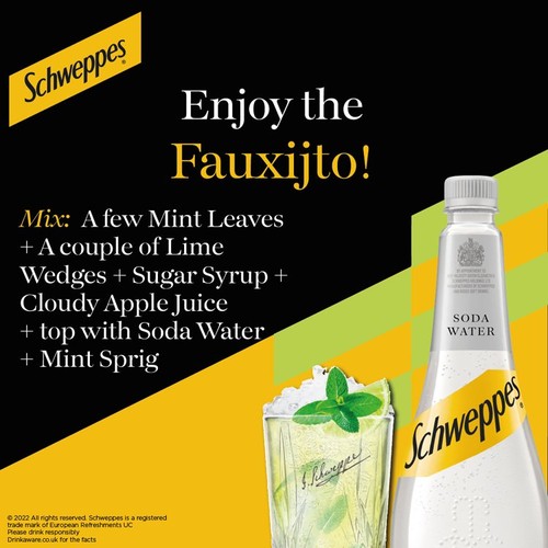 Schweppes Soda Water 1L thumbnail 2