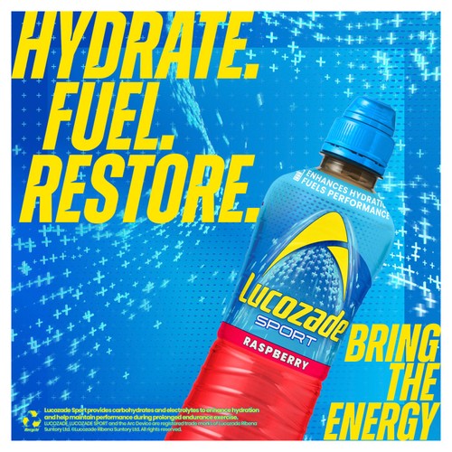 Lucozade Sport Drink Raspberry 4 Pack thumbnail 2