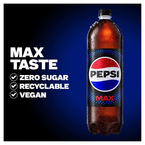 Pepsi Max No Sugar Cola Bottle  2L thumbnail 3