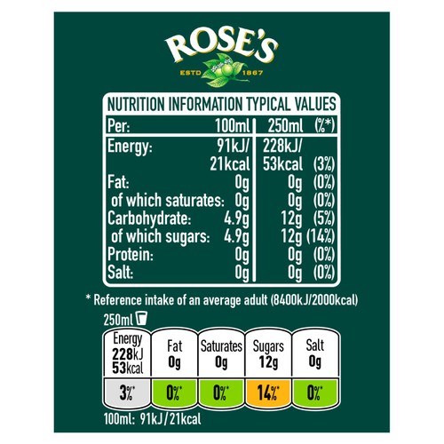 Rose's Lime Juice Cordial  thumbnail 3