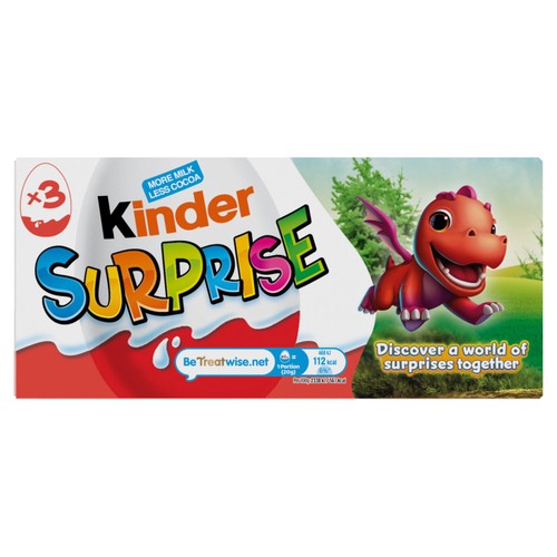 Kinder Surprise Milk Chocolate 3 Egg Multipack
