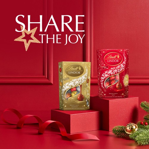 Lindt Lindor Assorted Chocolate Truffles Box 337g thumbnail 5