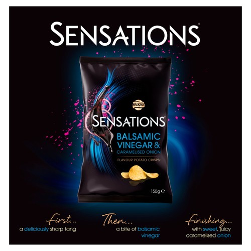 Walkers Sensations Balsamic Vinegar & Caramelised Onion Sharing Crisps thumbnail 3