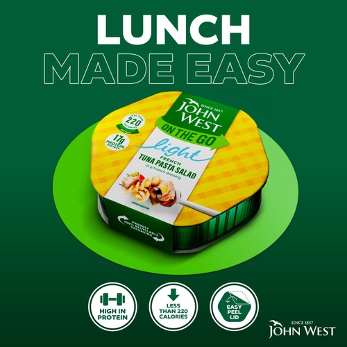 John West On The Go French Tuna Pasta Salad (220g) thumbnail 2