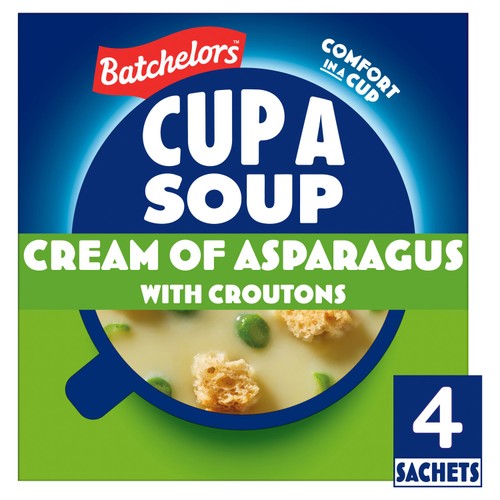 Batchelors Cup a Soup Cream of Asparagus with Croutons 4 Sachets