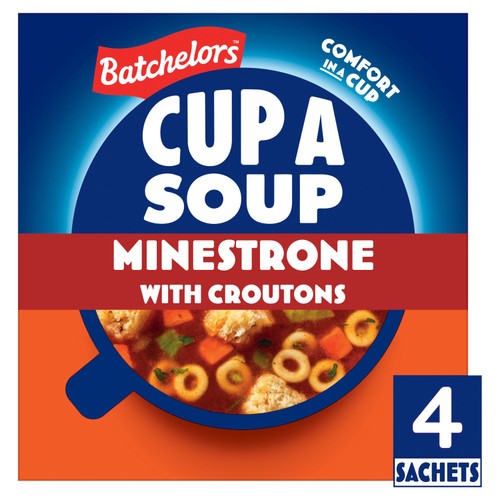 Batchelors Cup a Soup with Croutons Minestrone 4 Sachets