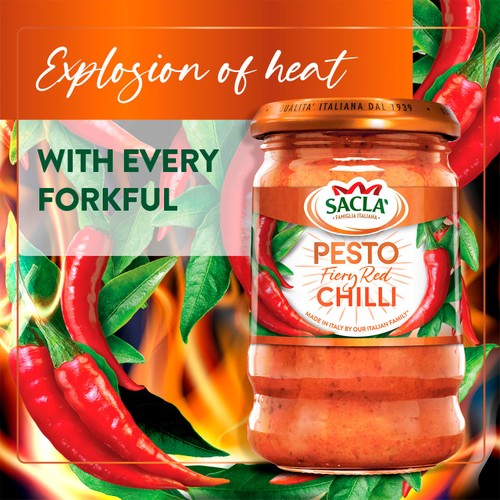 Sacla Fiery Chilli Pesto thumbnail 5