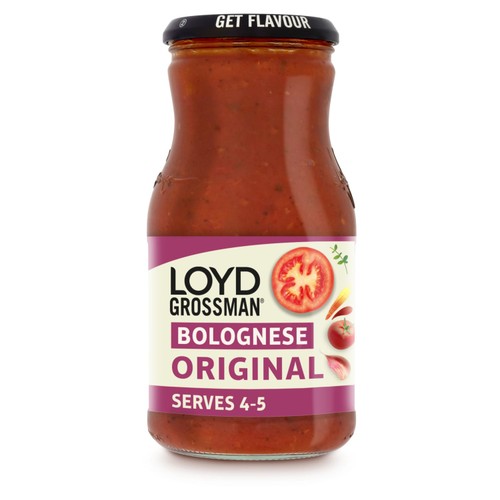 Loyd Grossman Bolognese Original Tomato Pasta Sauce Jar 660g