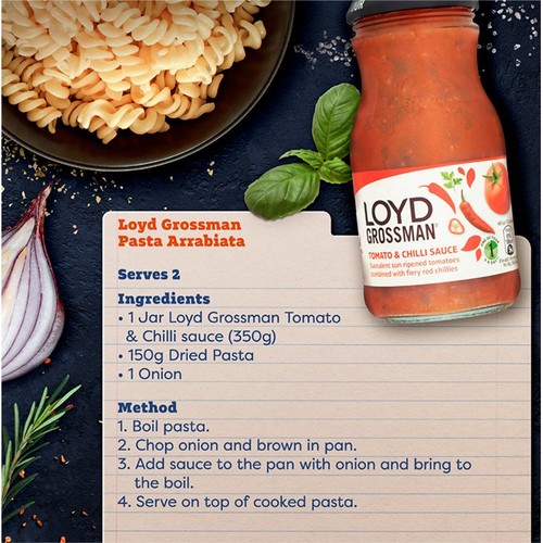 Loyd Grossman Tomato & Chilli Pasta Sauce 660g thumbnail 2
