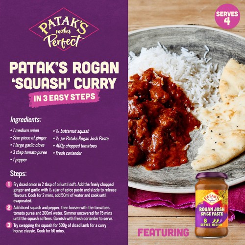 Patak's Rogan Josh Indian Medium Spice Paste 283g thumbnail 3
